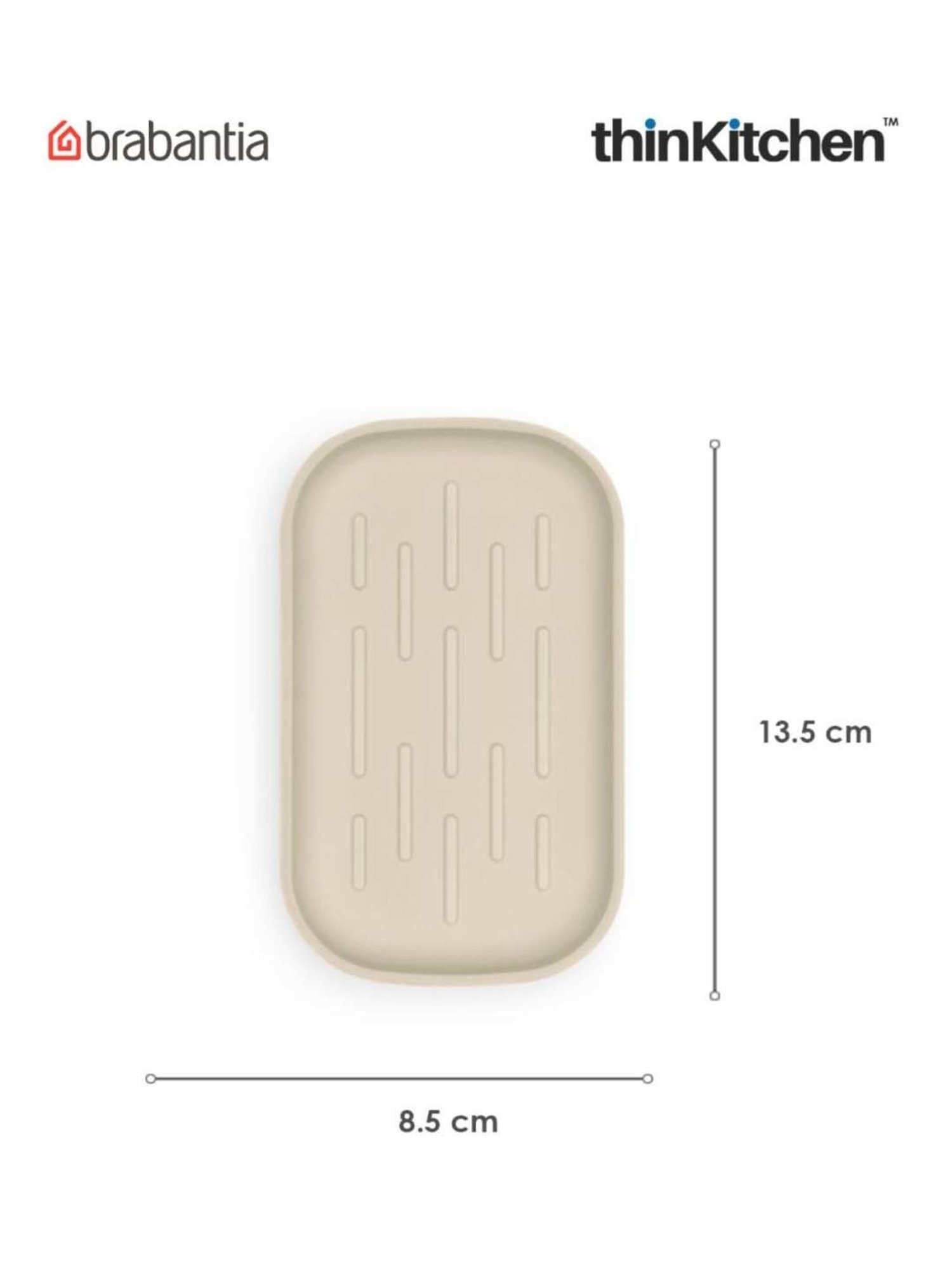 Brabantia Beige (Light Brown) Plastic Renew Soap Dish