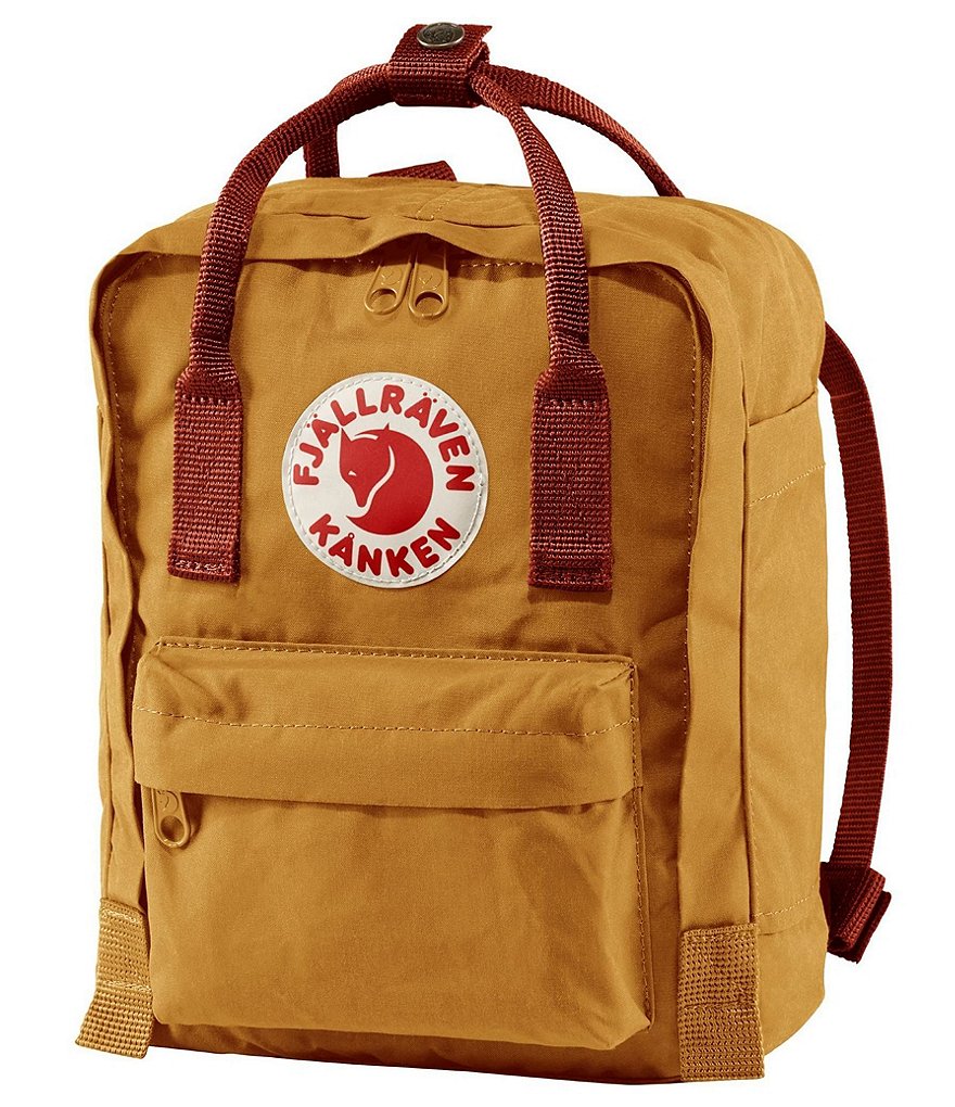 Fjallraven Contrast Handle Mini Kanken Water-Resistant Backpack