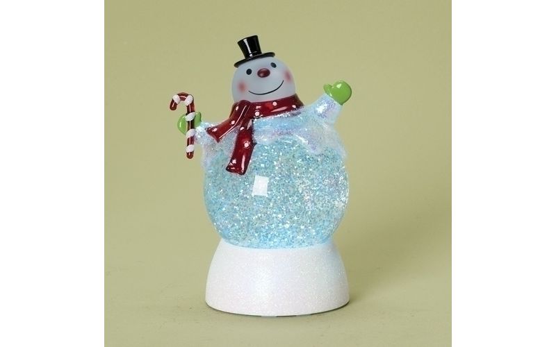 Roman 7" LED Lighted Snowman Christmas Snow Globe Glitterdome