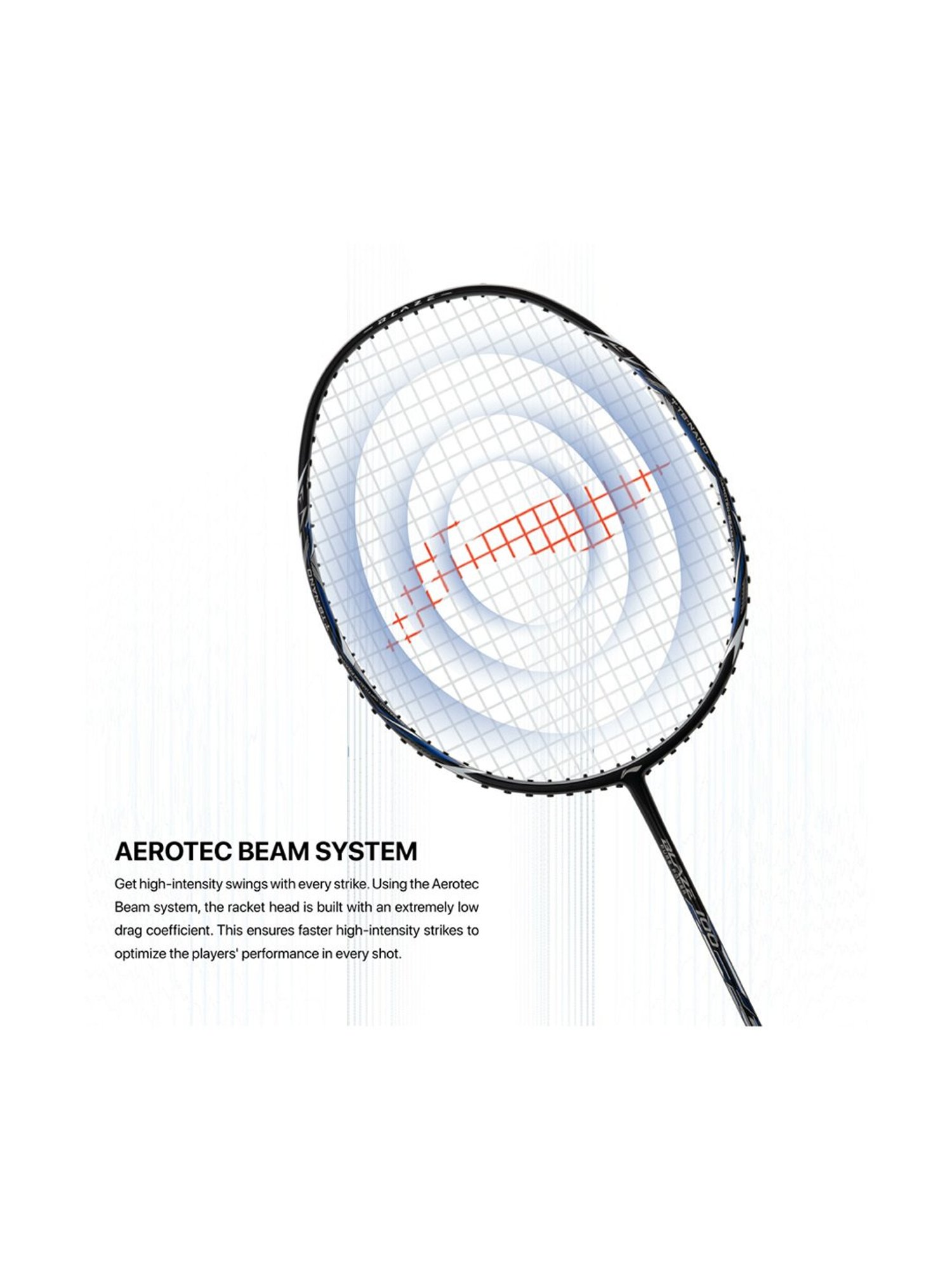 Li-Ning Blaze 100 Badminton Racket (Black) Size - Medium