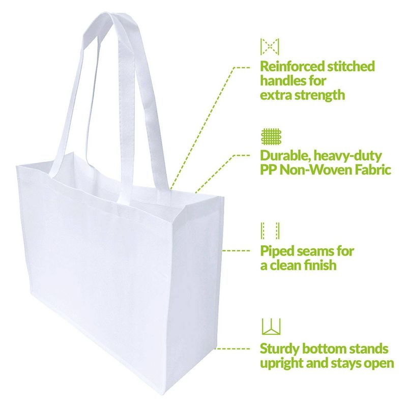 12pc Gift Bags White