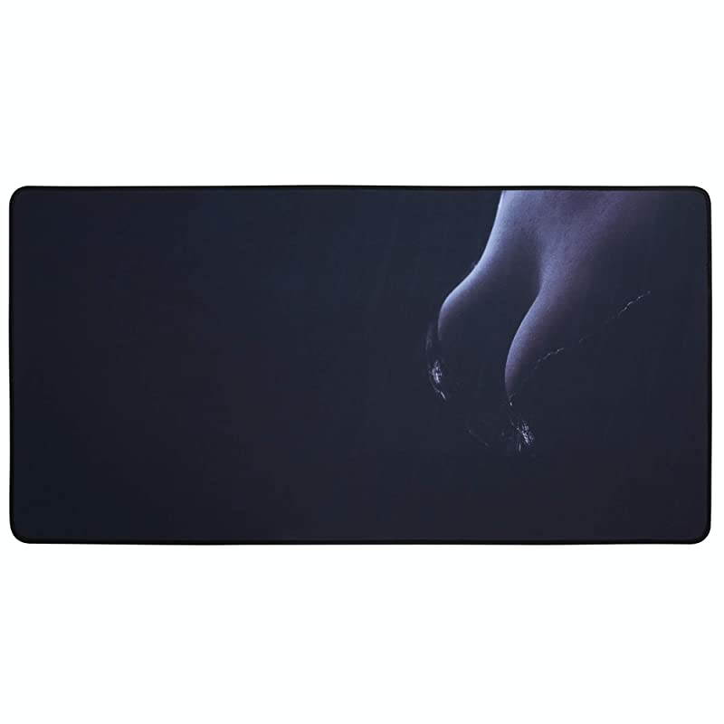 Mouse Pad Large Extended Mouse Pad Keyboard pad Laptop Mat Computer Game Mouse MatSensitivity Resistant Anti Slip Rubber Precise Stitched Edges Large Desk Mat 315X1575X012