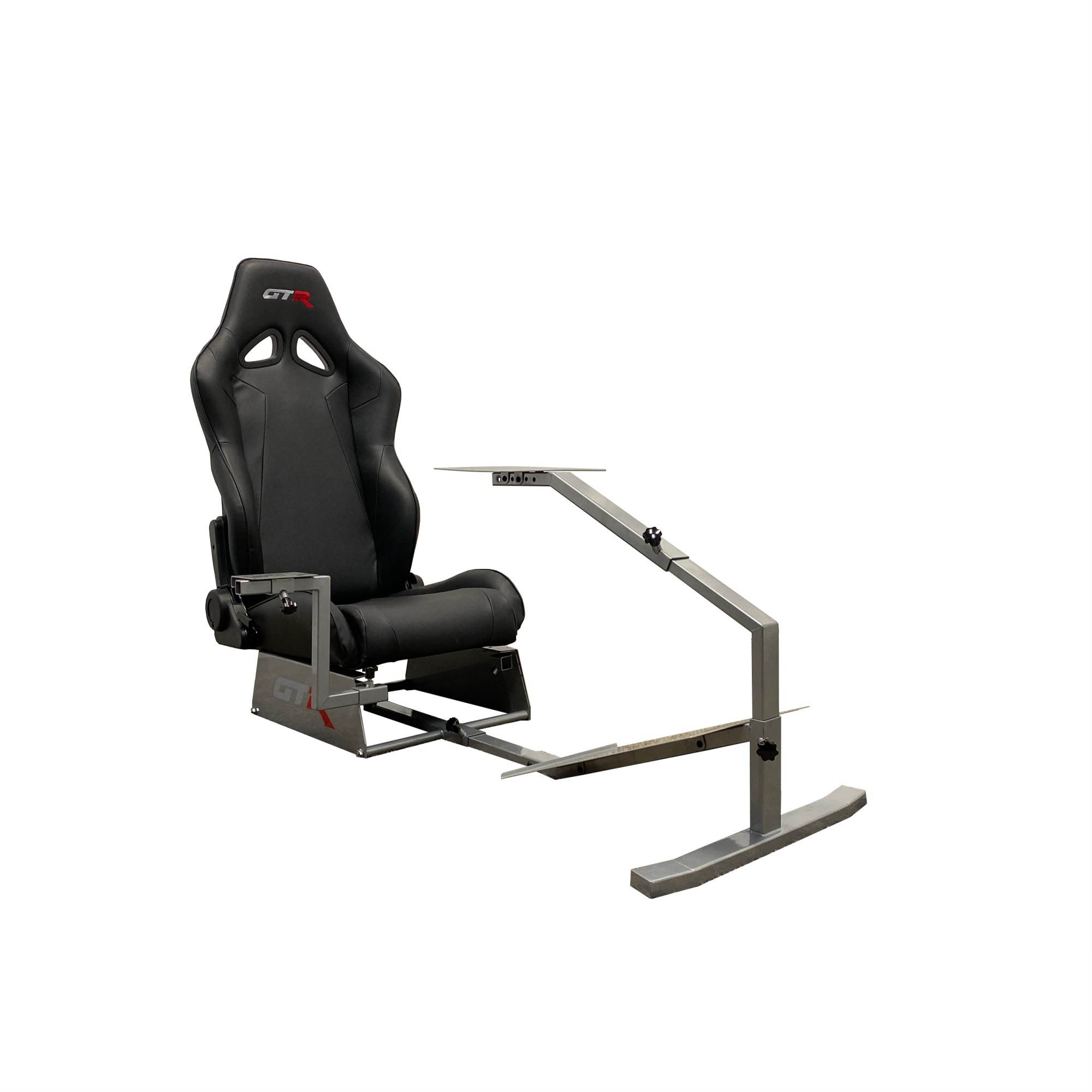 GTR Simulator Touring Model with Real Racing Seat, Driving Simulator Cockpit Gaming Chair with Gear Shifter Mount