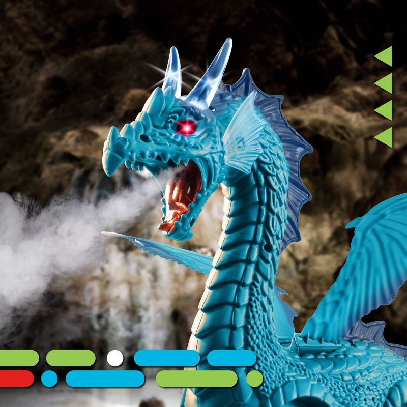 Discovery Kids Remote Control Dragon - Smoke Blue