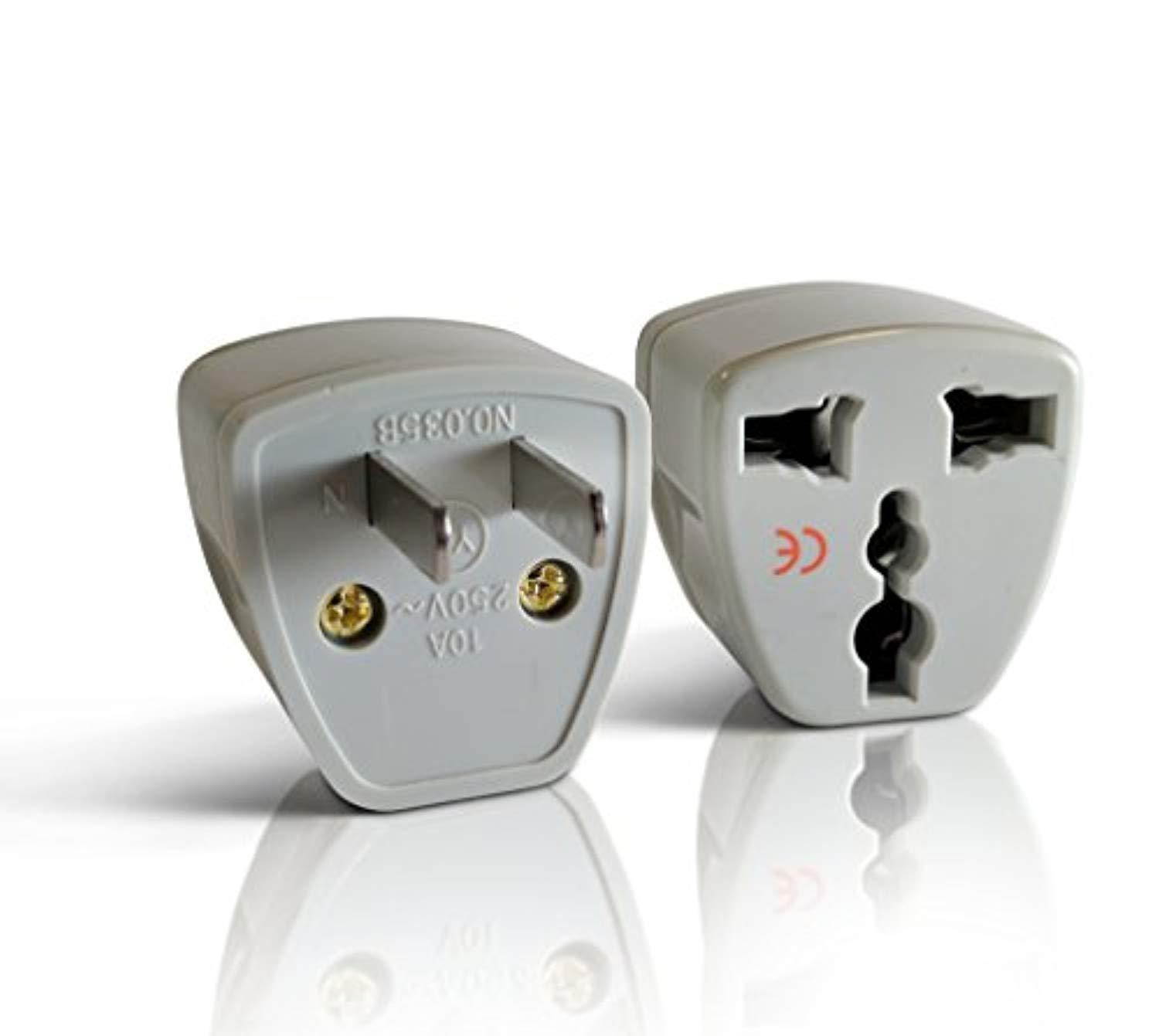 tmvel universal uk/eu/ au to us adapter travel plug adapter convert - not a voltage converter