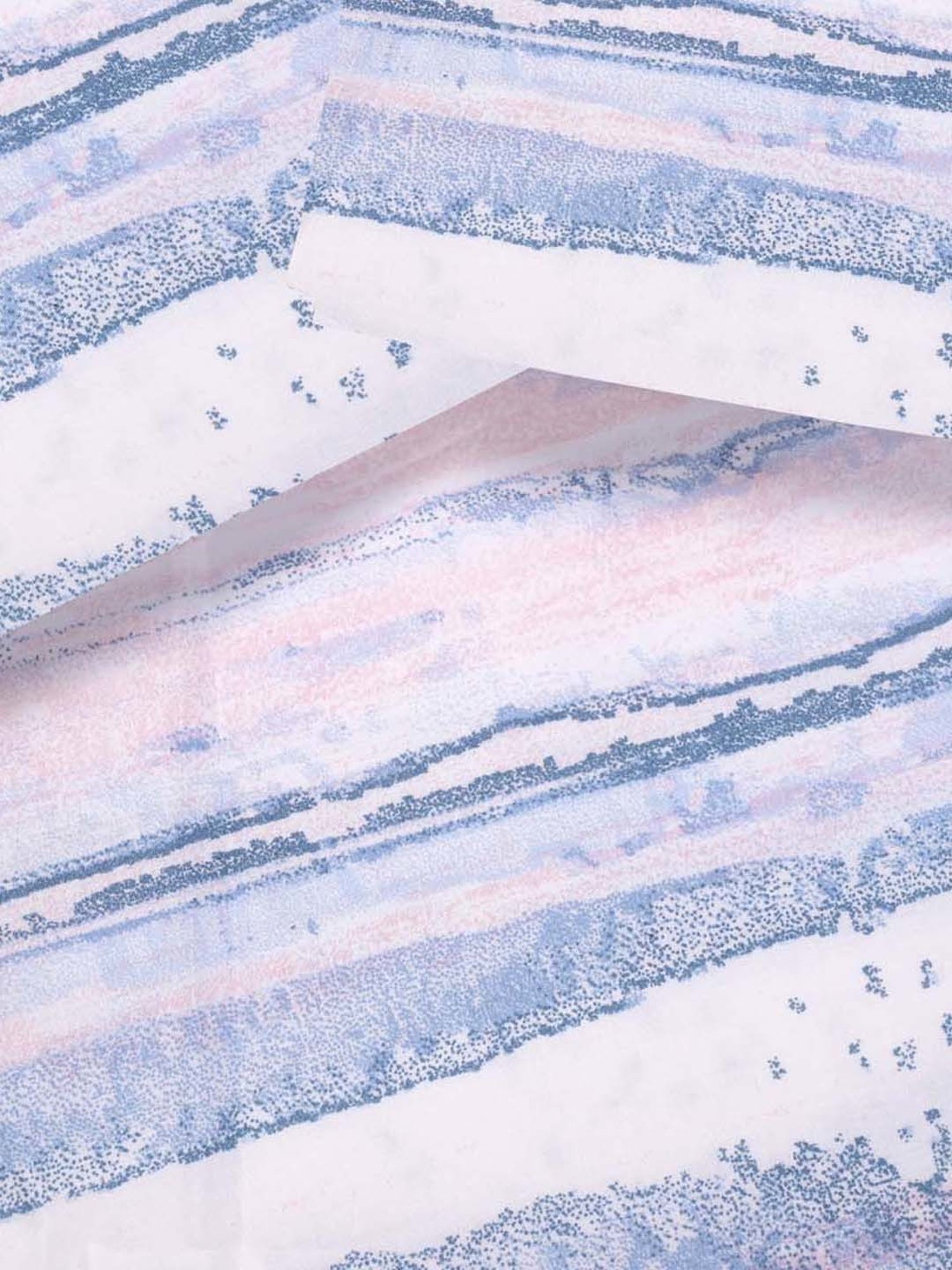 Saral Home Rive Blue 200 TC Microfiber Soft Queen Bedsheet with 2 Pillow Covers