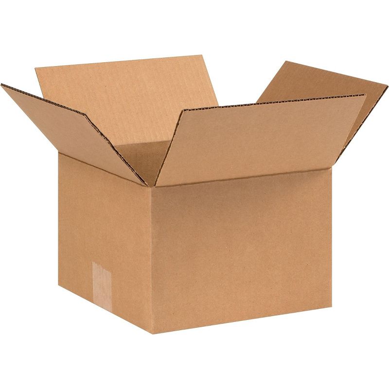 SI Products 9 x 9 x 6 Shipping Boxes, 32 ECT, Brown 90906