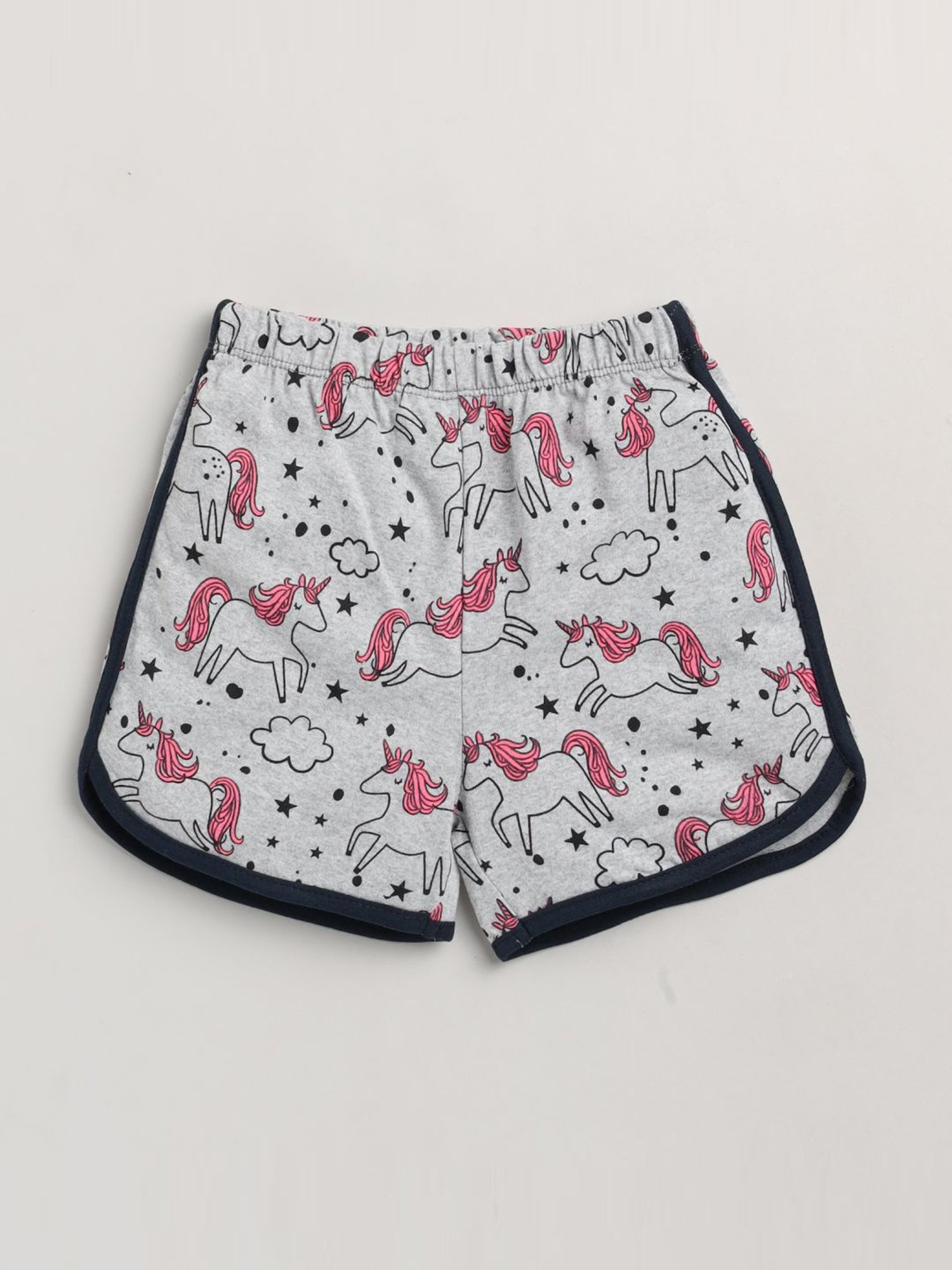 Lazy Shark Kids Blue Printed T-Shirt & Shorts