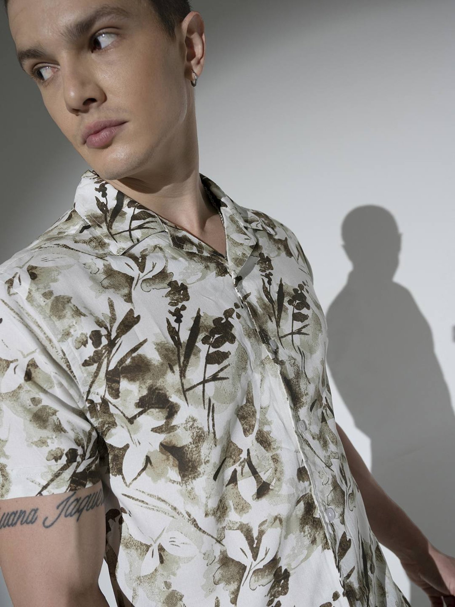 Hubberholme Multicolored Boxy Fit Printed Shirt