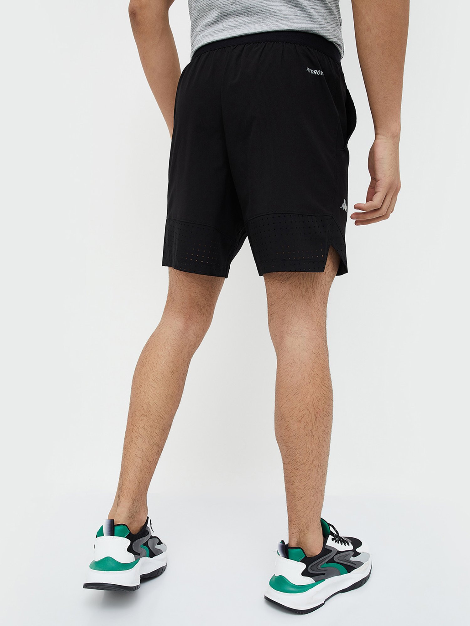 KAPPA Black Regular Fit Sport Shorts