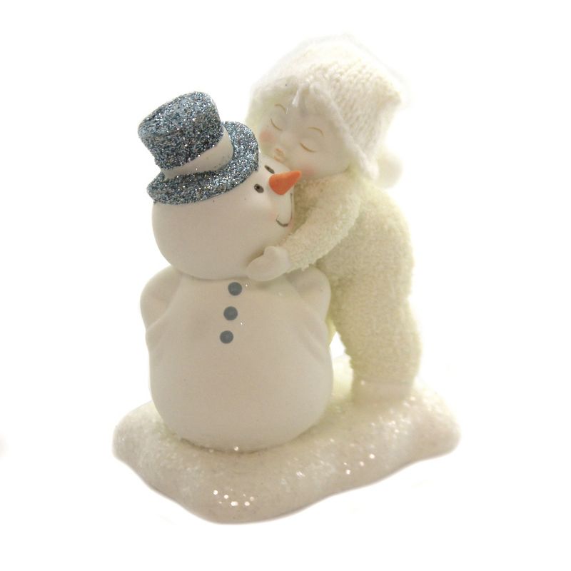 Dept 56 Snowbabies 4.0" A Kiss For The Man I Love Snowman Christmas  -  Decorative Figurines
