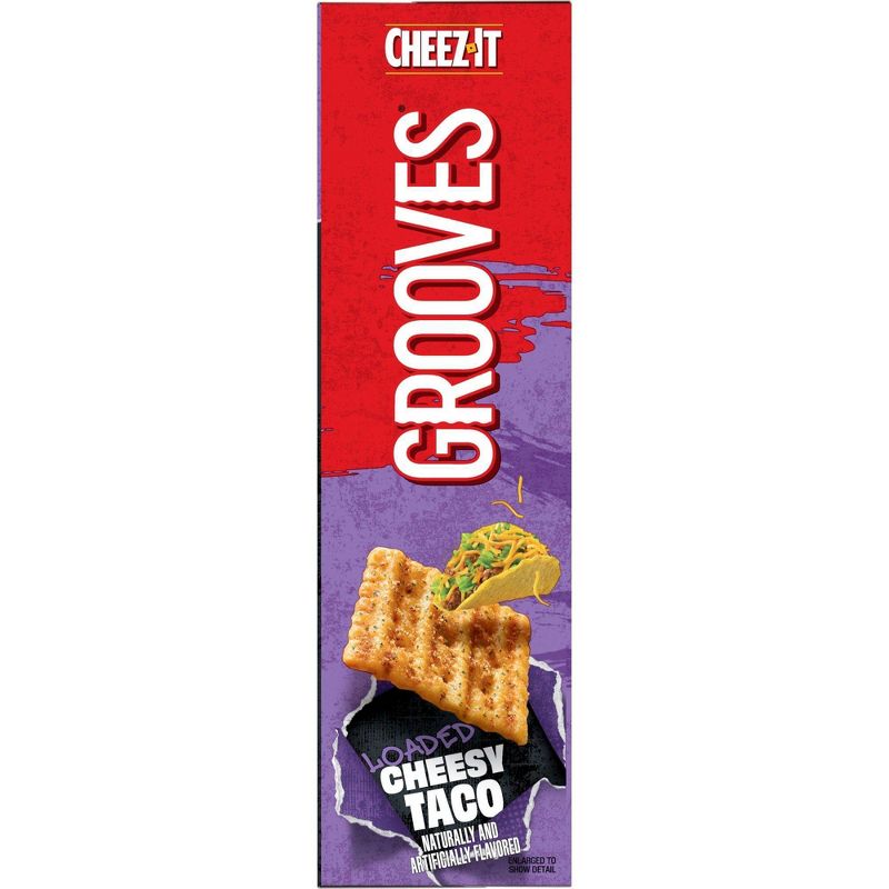 Cheez-It Grooves Loaded Cheesy Taco Crunchy Snack Crackers - 9oz