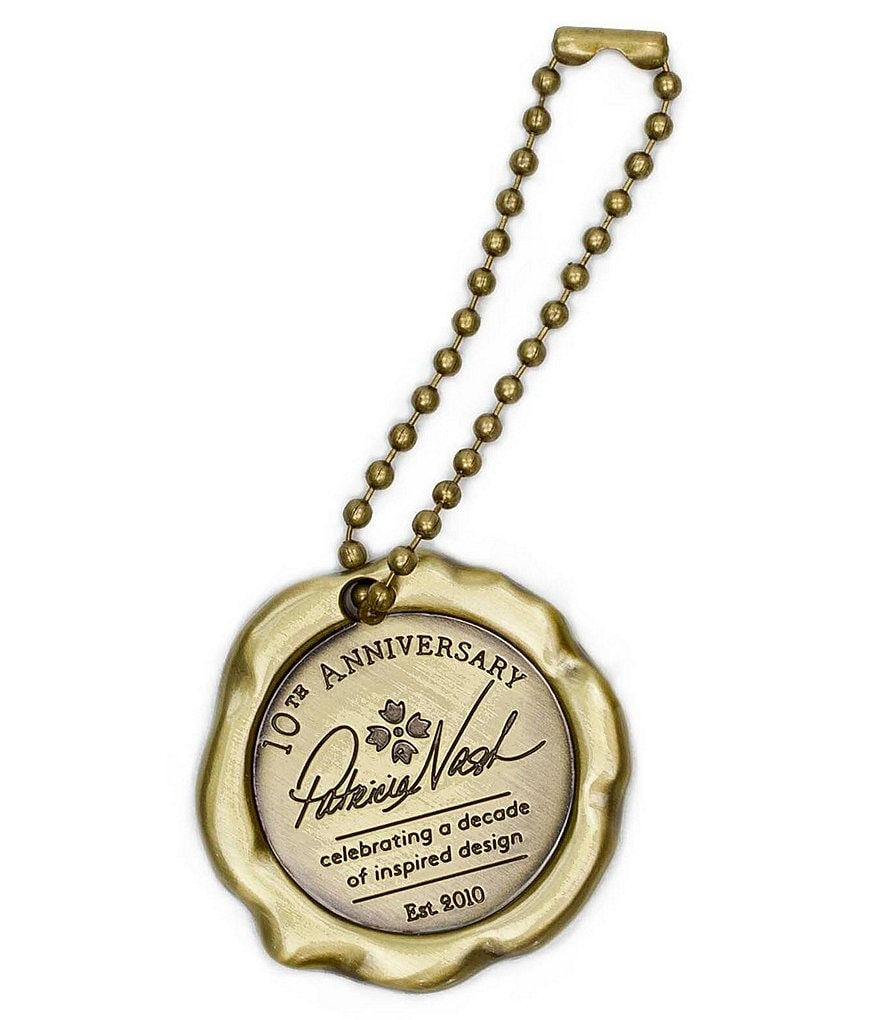 Patricia Nash Cut Out Tooling Collection Aria Ring Handle Floral Shopper Tote Bag