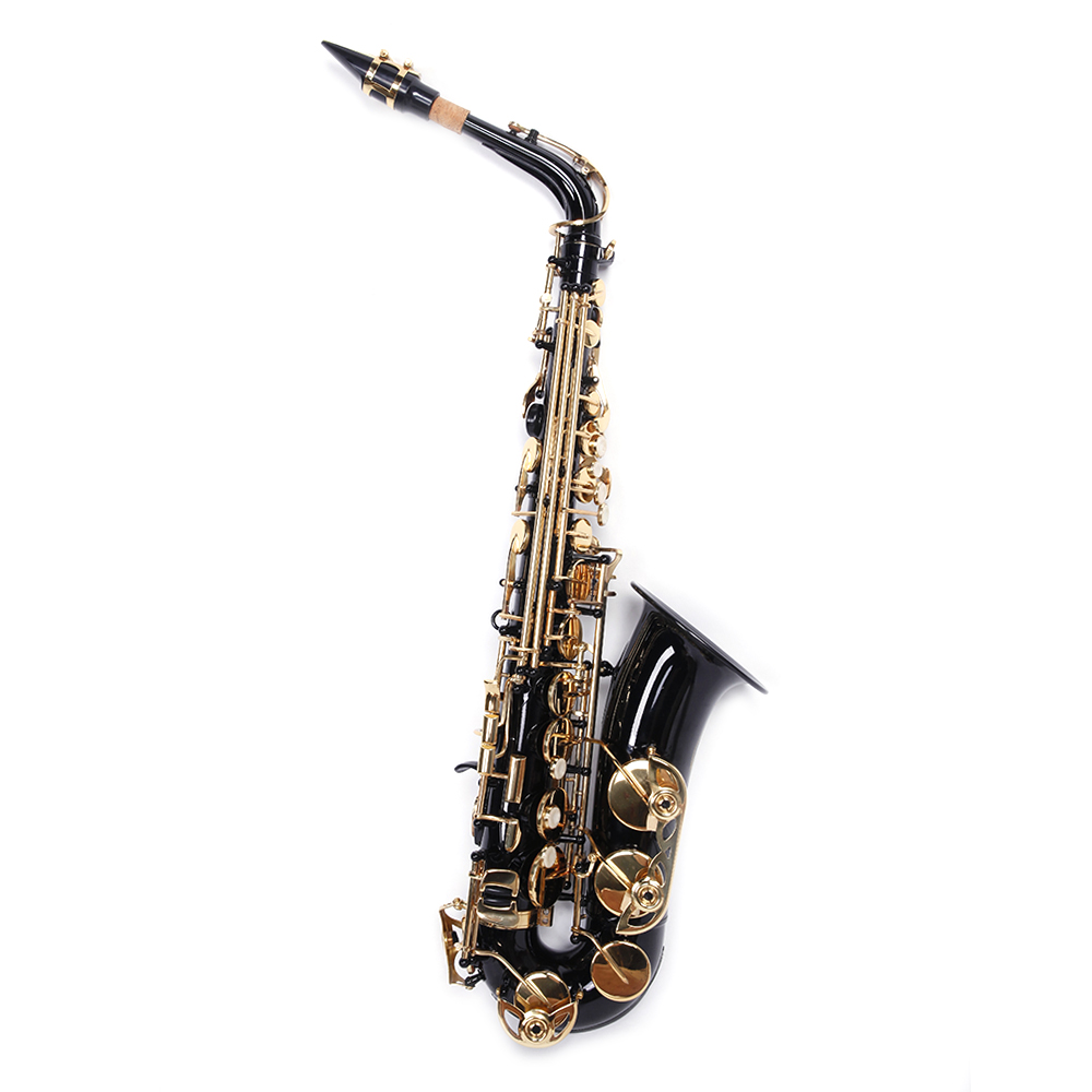 New High Grade Alto Bb Saxophone Sax with Case Accessories for Beginner Black