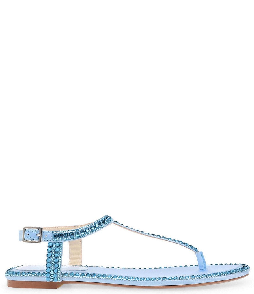 Blue by Betsey Johnson Diane Rhinestone Thong Sandals