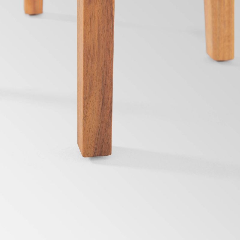 Aluminum Square Patio Side Table - Brown - Crestlive Products