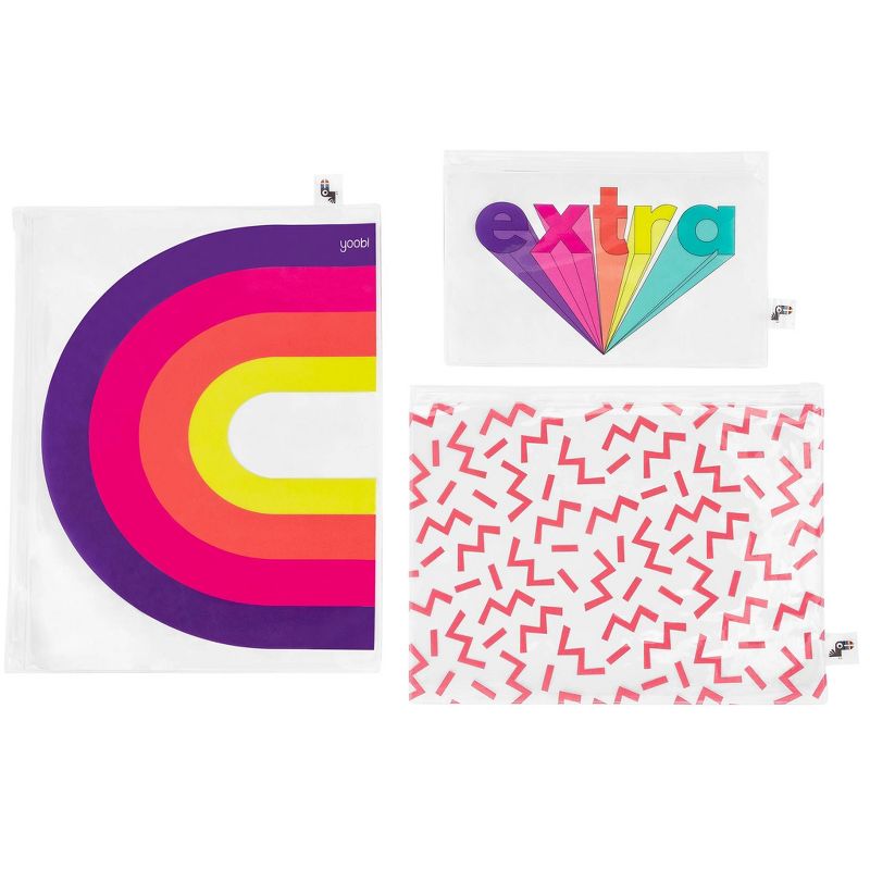 3pk Zip Pencil Cases - Yoobi™