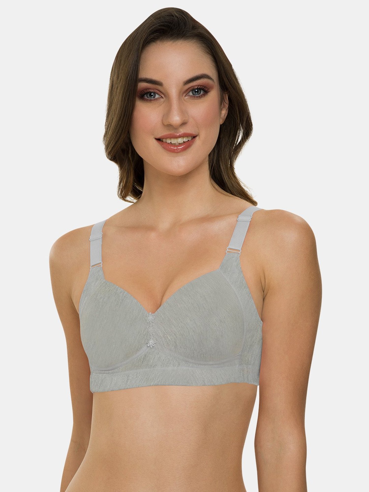 Tweens Grey Non Wired Padded Minimizer Bra