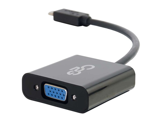 C2g Usb 3.1 Usb Type C To Vga Adapter - Usb C To Vga Black - Taa