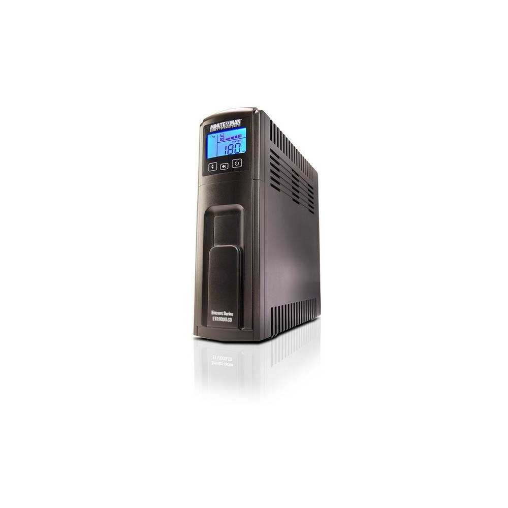 CP1000AVRLCD Intelligent LCD UPS System 1000VA600W 9 Outlets AVR MiniTower Black