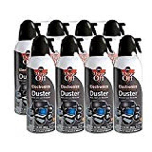 dustoff compressed gas duster, pack of 8