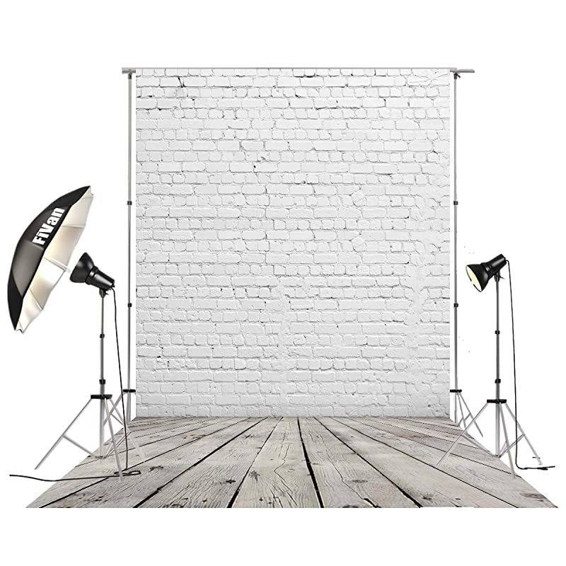 5x10 Vinyl Backdrop for Photo Studio Pictures Home Decoration DIY Food Background Brick and Wood Floor D2504