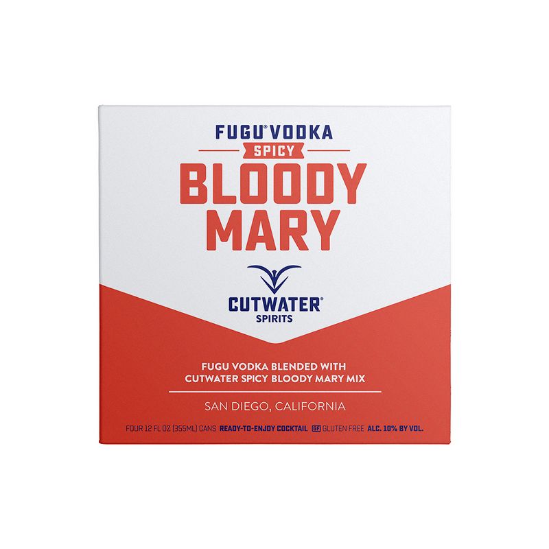 Cutwater Fugu Spicy Bloody Mary Cocktail - 4pk/12 fl oz Cans