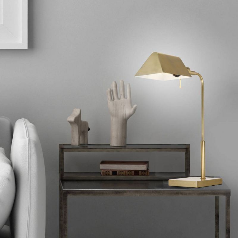 20" Pharmacy Desk Lamp Brass - Cresswell Lighting