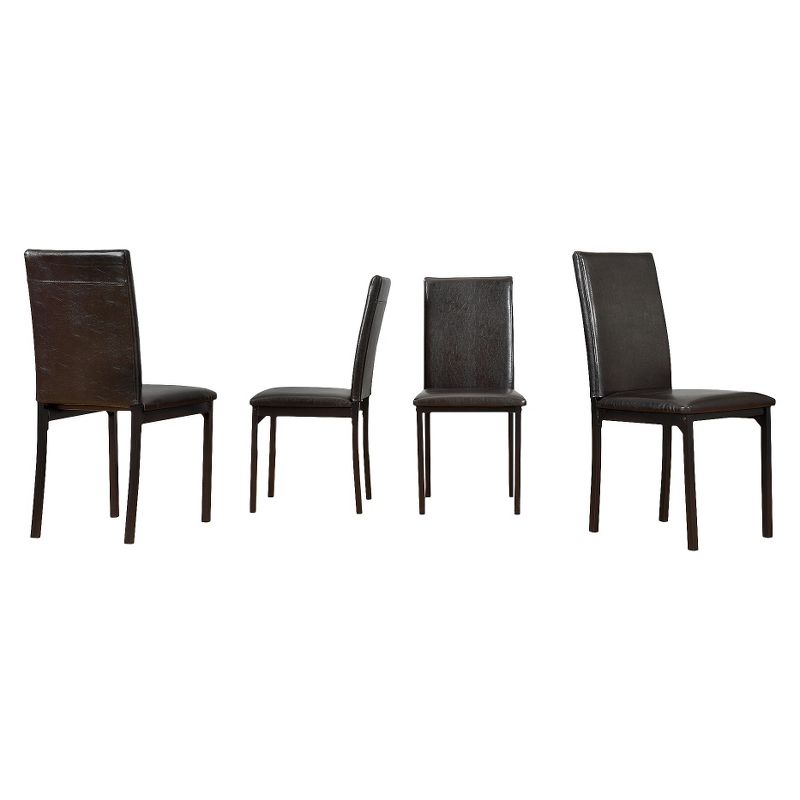 Agi Mid-Century Dining Chair in Walnut Wood and Beige Fabric - Armen Living