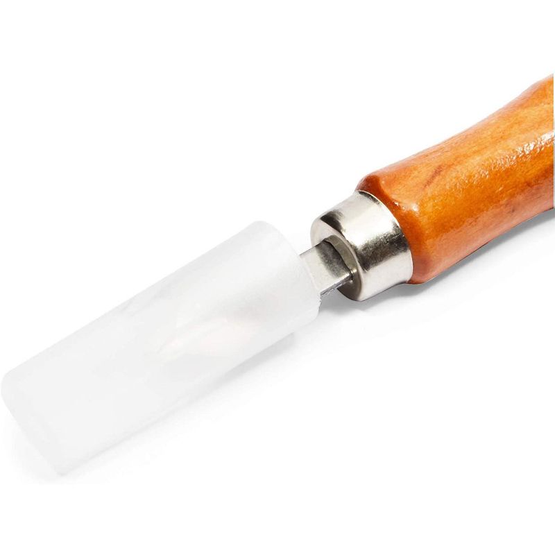 Bright Creations 12 Piece Wood Carving Tools Set for Beginners with Wooden Handles and Storage Case, Arts and Crafts