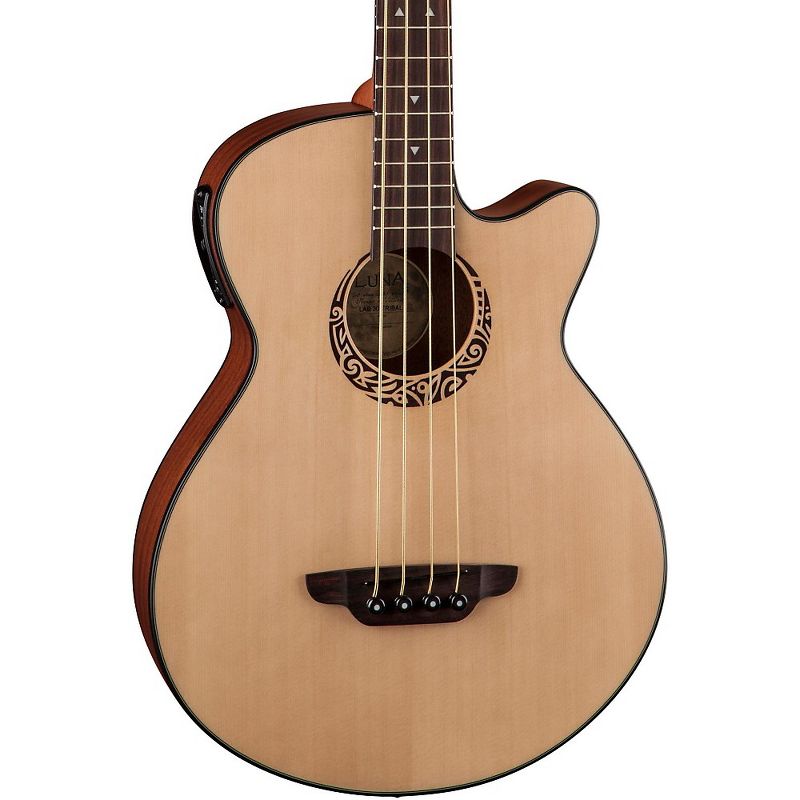 Luna Guitars Tribal Short Scale Acoustic-Electric Bass
