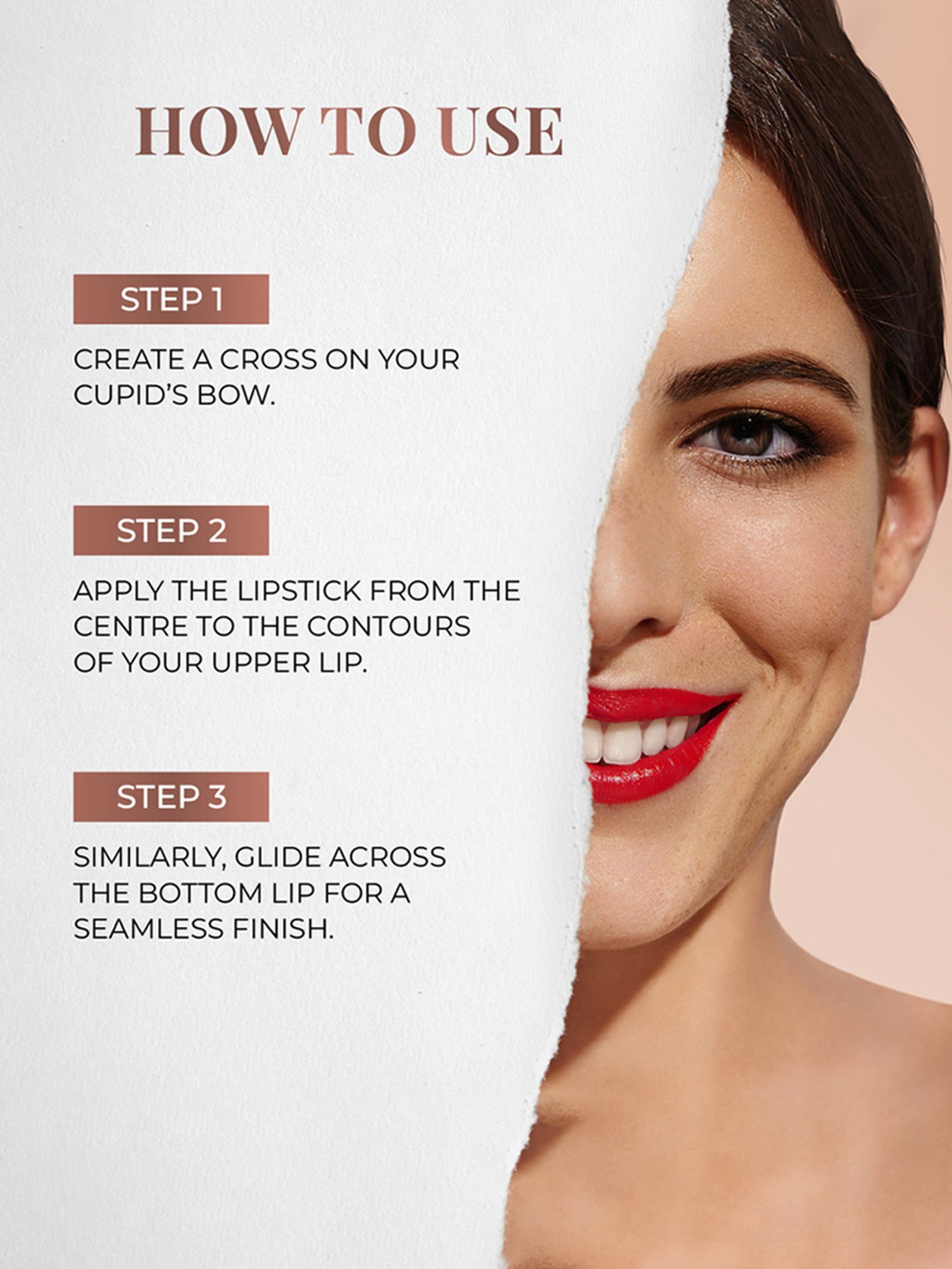 JUST HERBS Herb Enriched Ayurvedic Lipstick 02 Kriystal (Peachy Pink) - 1.8 gm