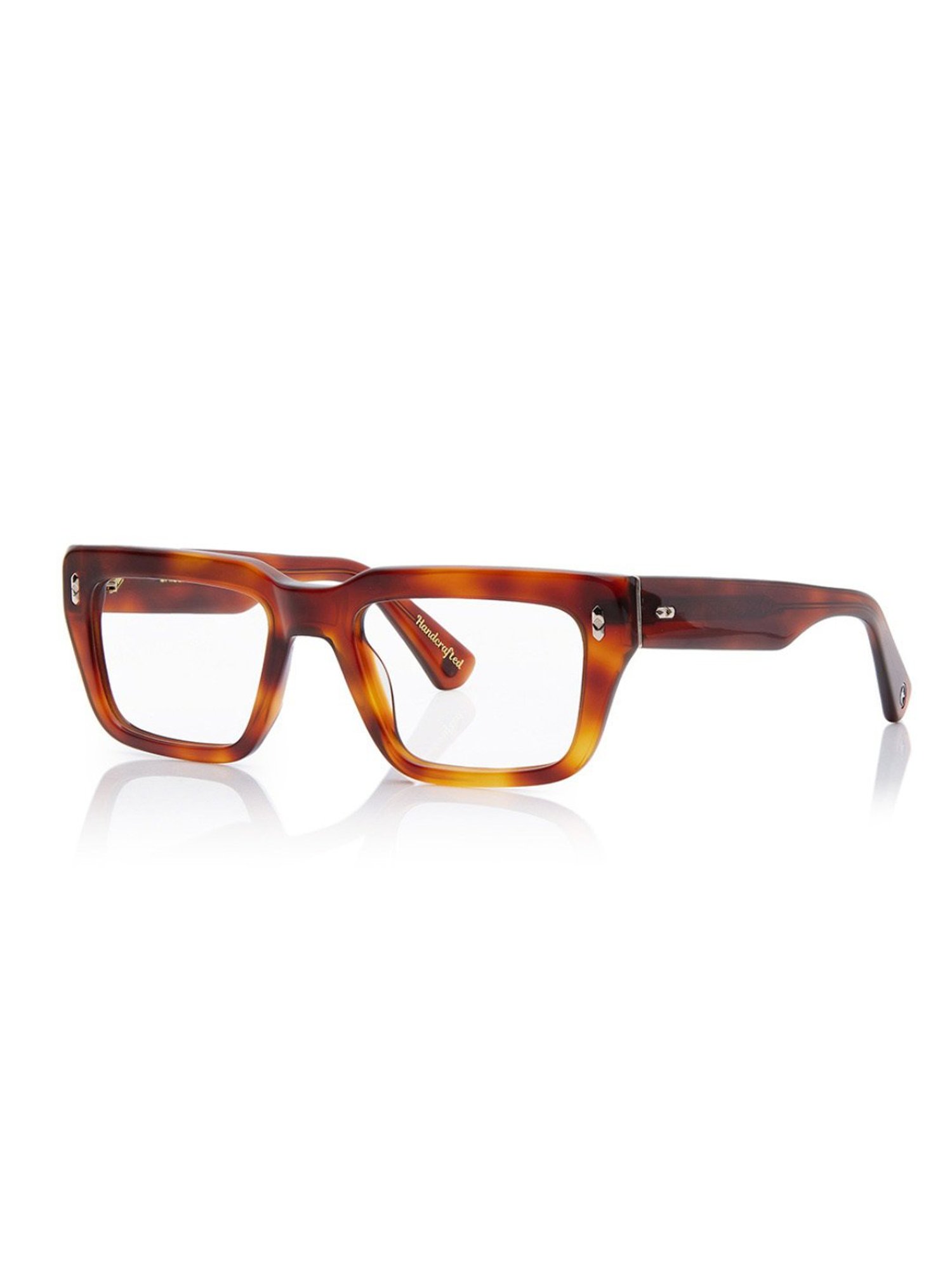 Shisen Fox Habiki Havana Rectangular Unisex Blue Filter Computer Lenses -53 mm