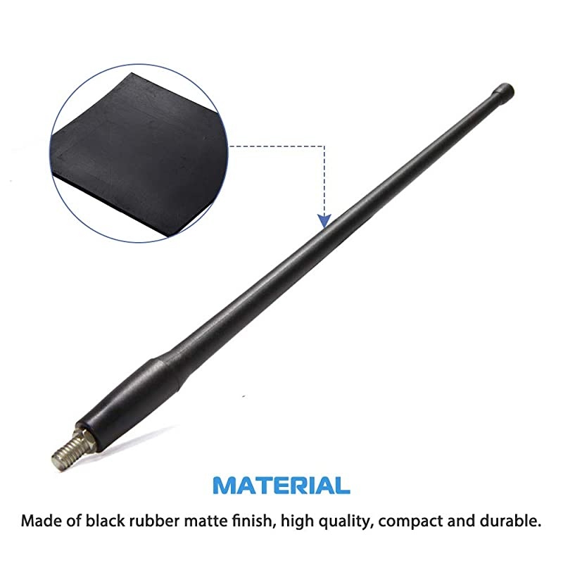Radio Antenna 13inch for 20072018 Jeep Wrangler JK JL Replaces A1JJEP175064351AB Flexible Rubber Antenna