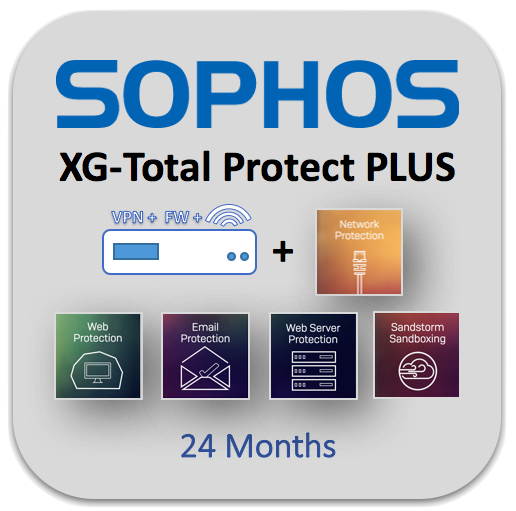 Sophos - XS1Z2CSEK - XG 106w rev.1 TotalProtect Plus, 2-year (EU/UK/US power cord)
