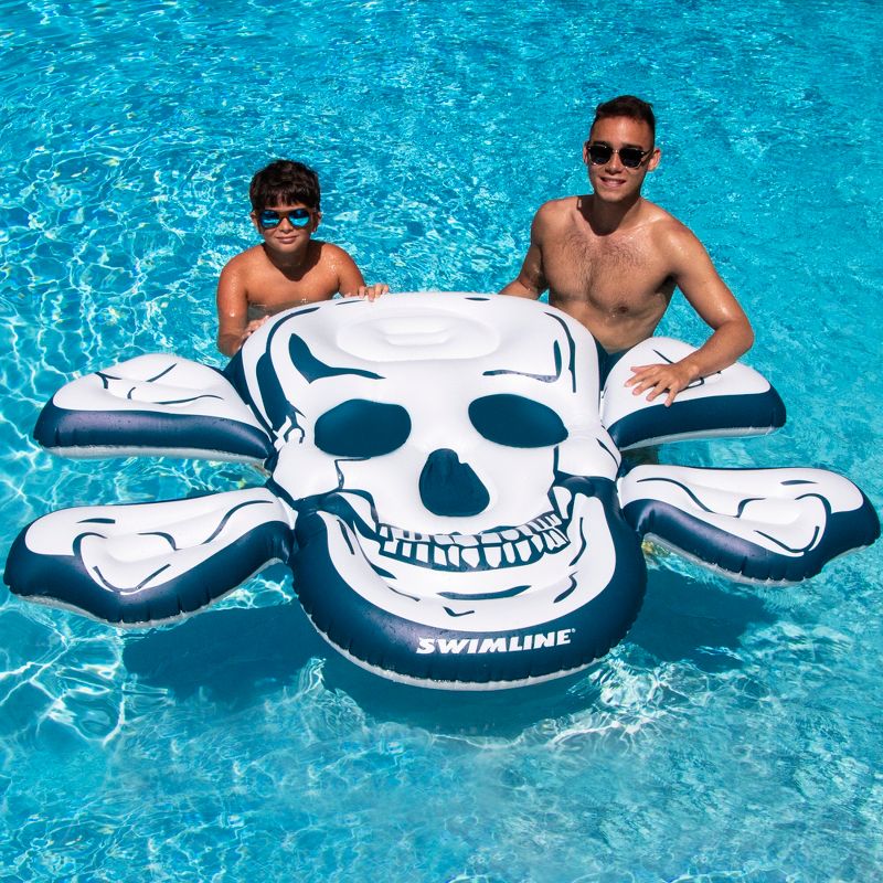 Swimline 24" Ladybug Inflatable Children's 1-Person Swimming Pool Ring Tube Pool Float - Red/Black