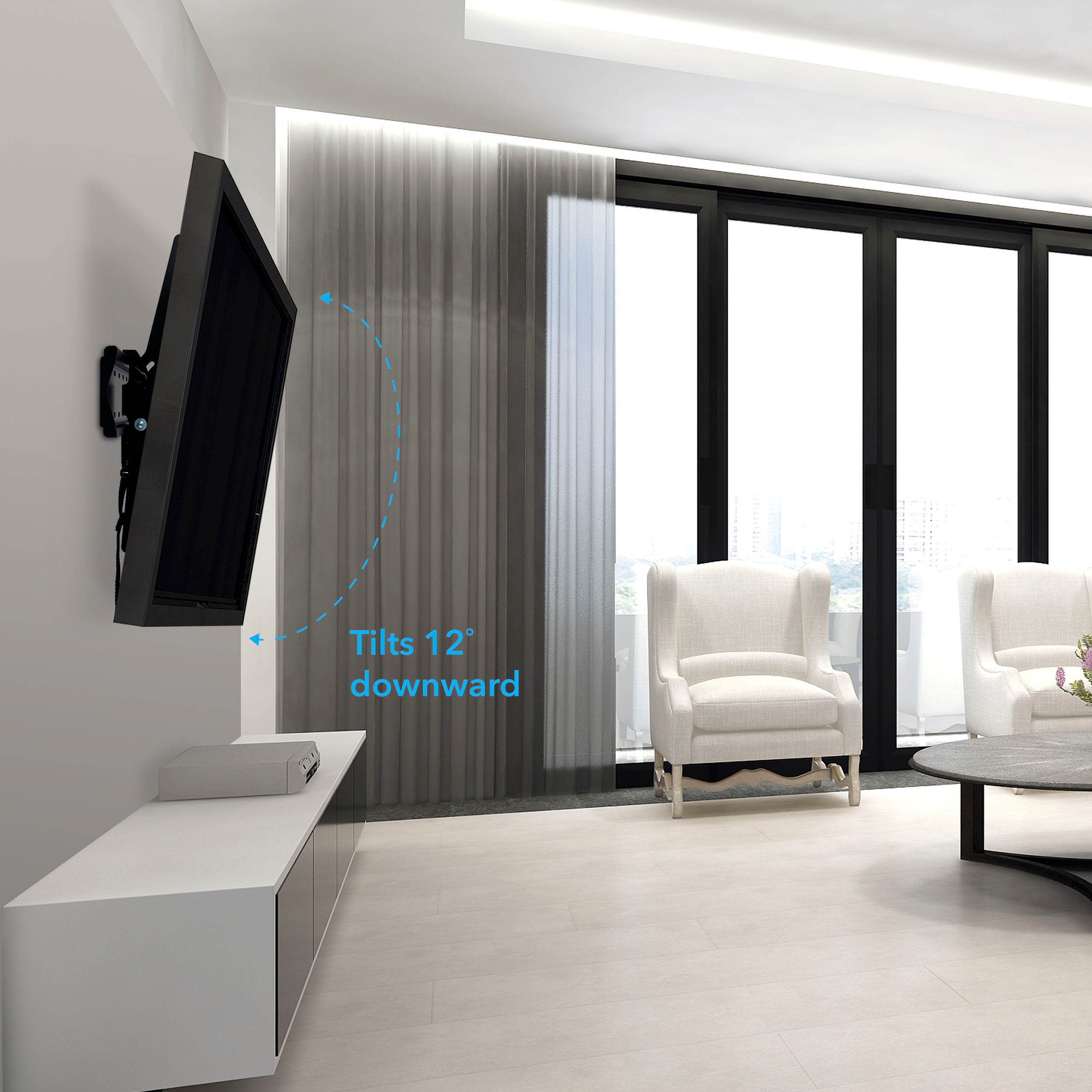 Tilting 47"-80" TV Wall Mount