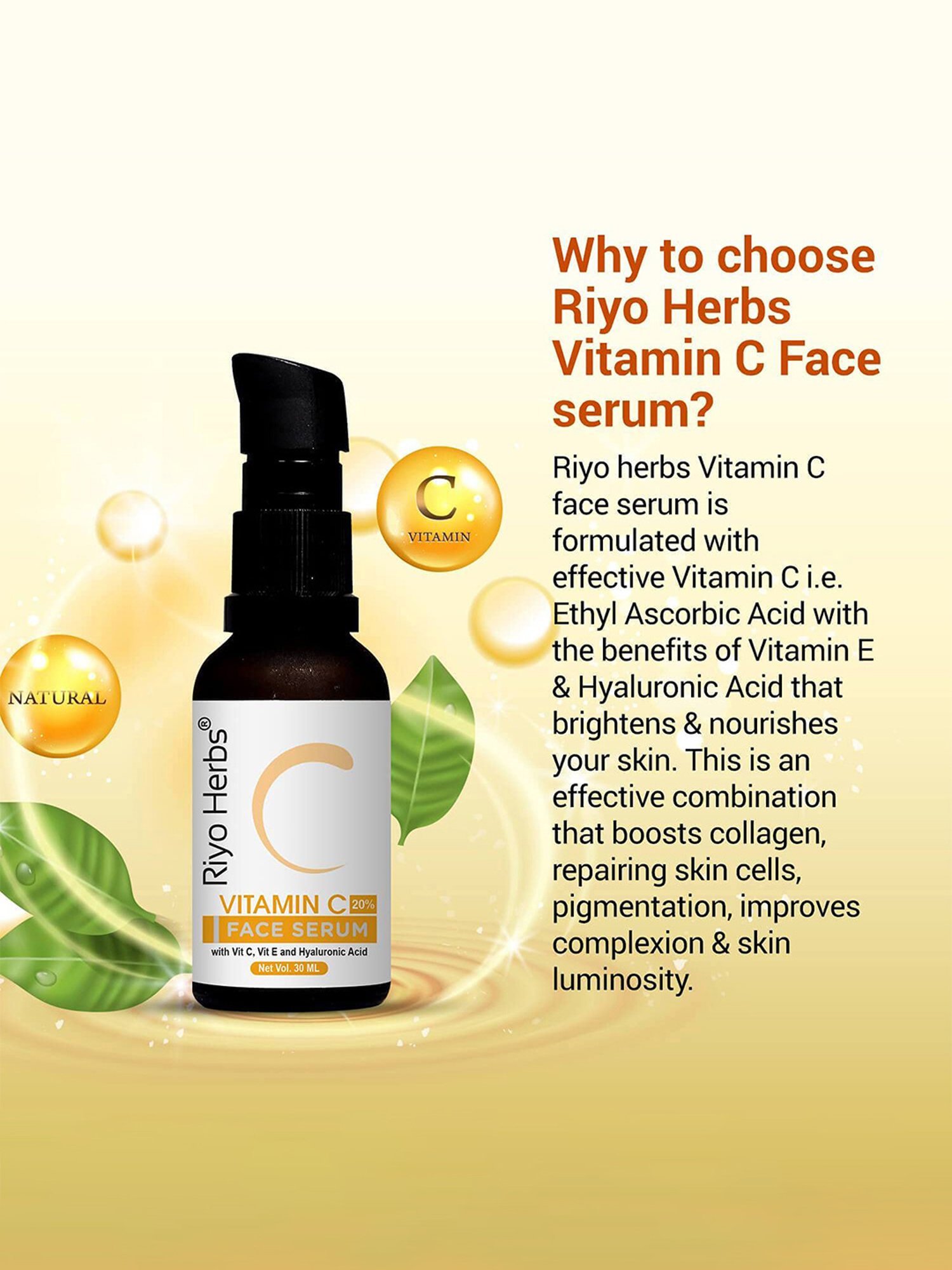 Riyo Herbs Vitamin C Face Serum - 30 ml