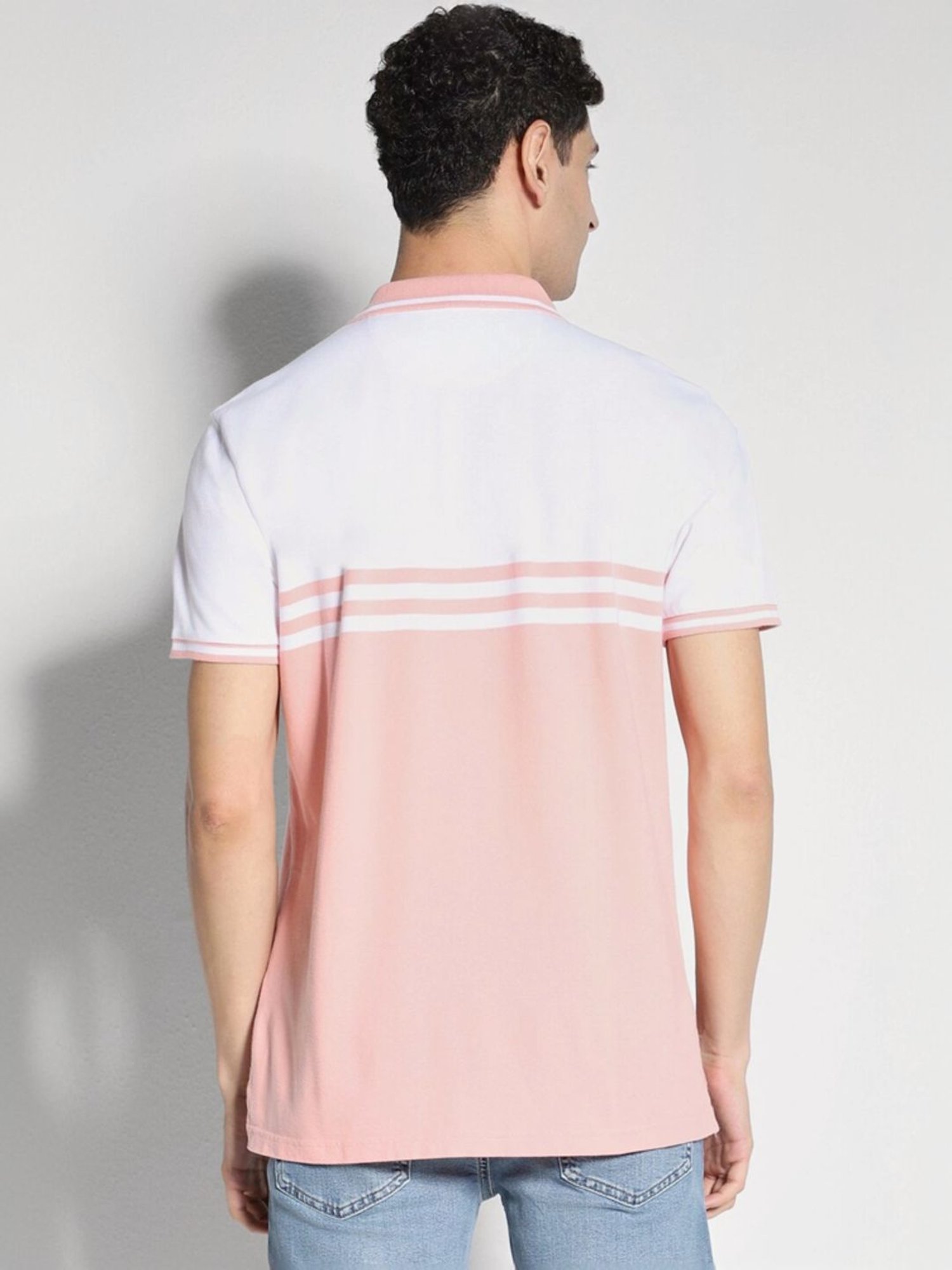 American Eagle Pink Cotton Regular Fit Printed T-Shirt