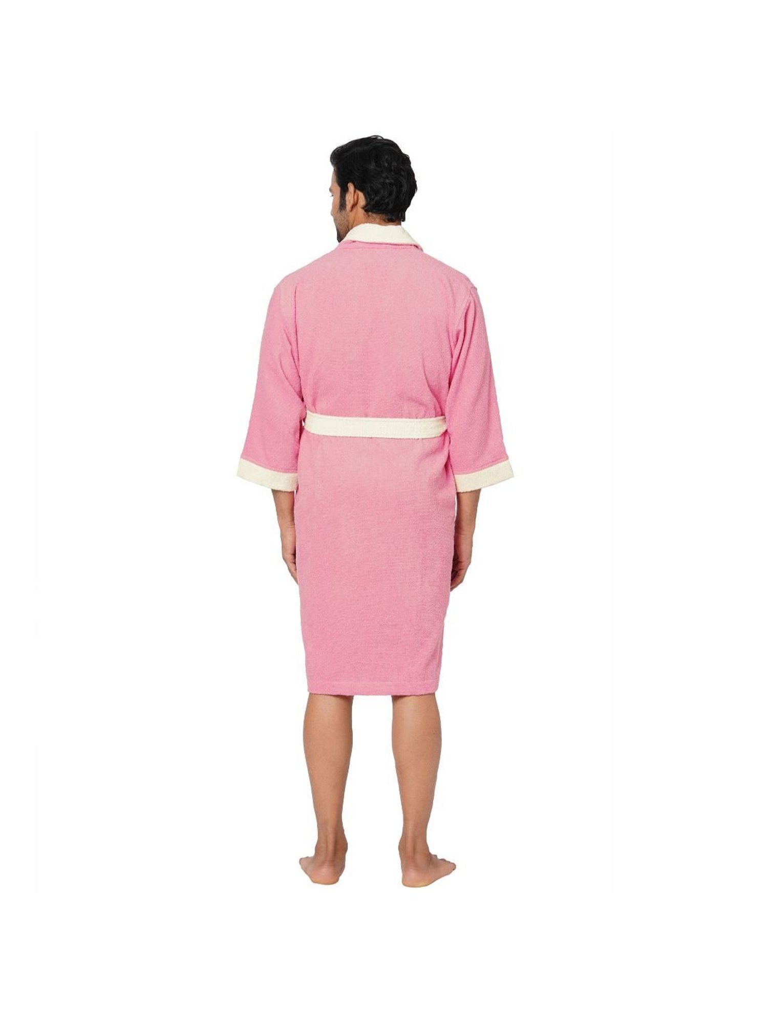 Spaces Cloudz Solid Pink Cotton Bathrobes