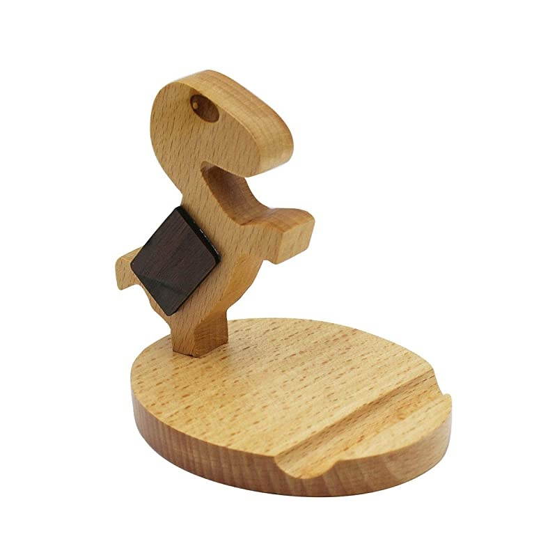 Cute Horse Cell Phone Holder Stand Wooden Smartphone Desk Holder for iPhone XsMaxXRX87 PlusGoogle PixelSamsung Galaxy Note
