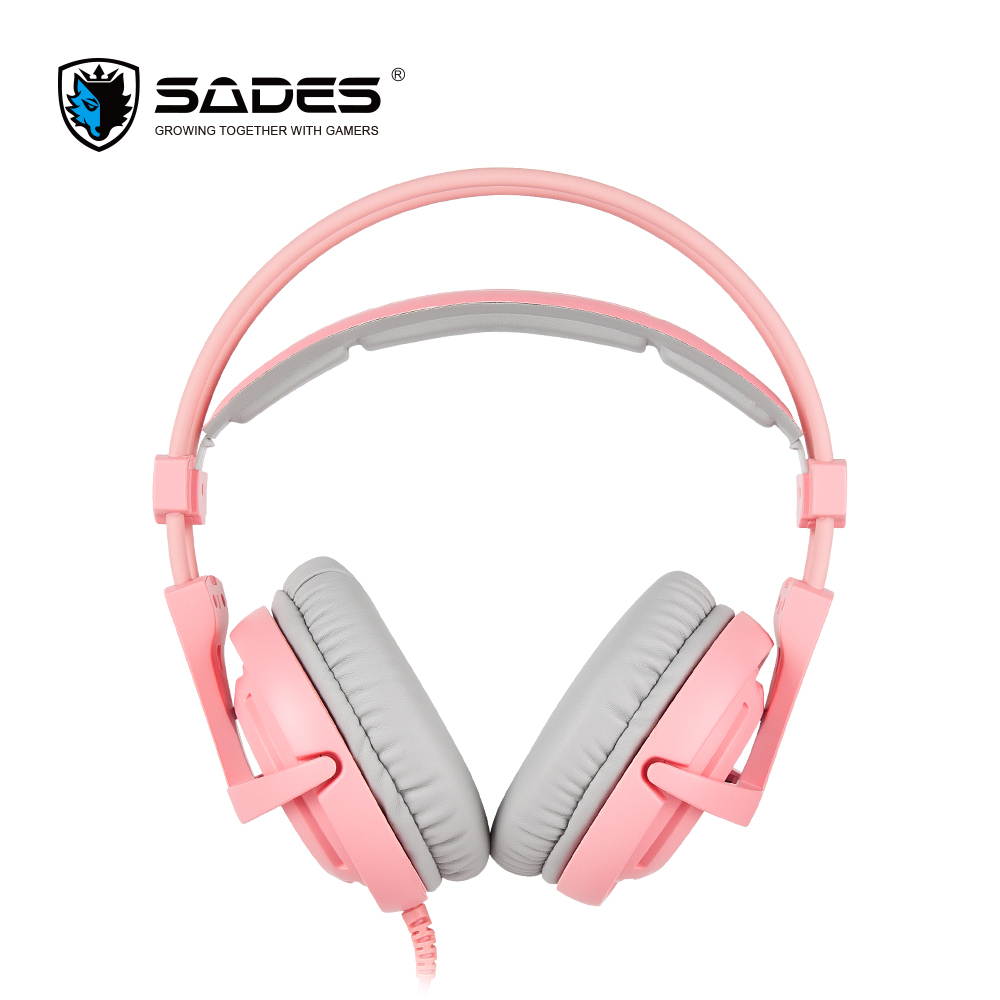 SADES A6 Virtual 7.1 Surround Sound USB Connector Wired Game Headset Over Ear For PC/Laptop