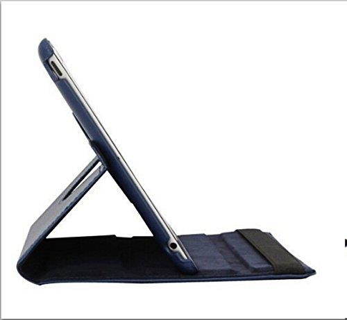 Ipad Case 360 Degrees Rotating Stand Leather Magnetic Smart Cover Case for Ipad 2/ 3/4 Generation Case with Bonus Screen Protector, Stylus and Cleaning Cloth ( Royal Blue)