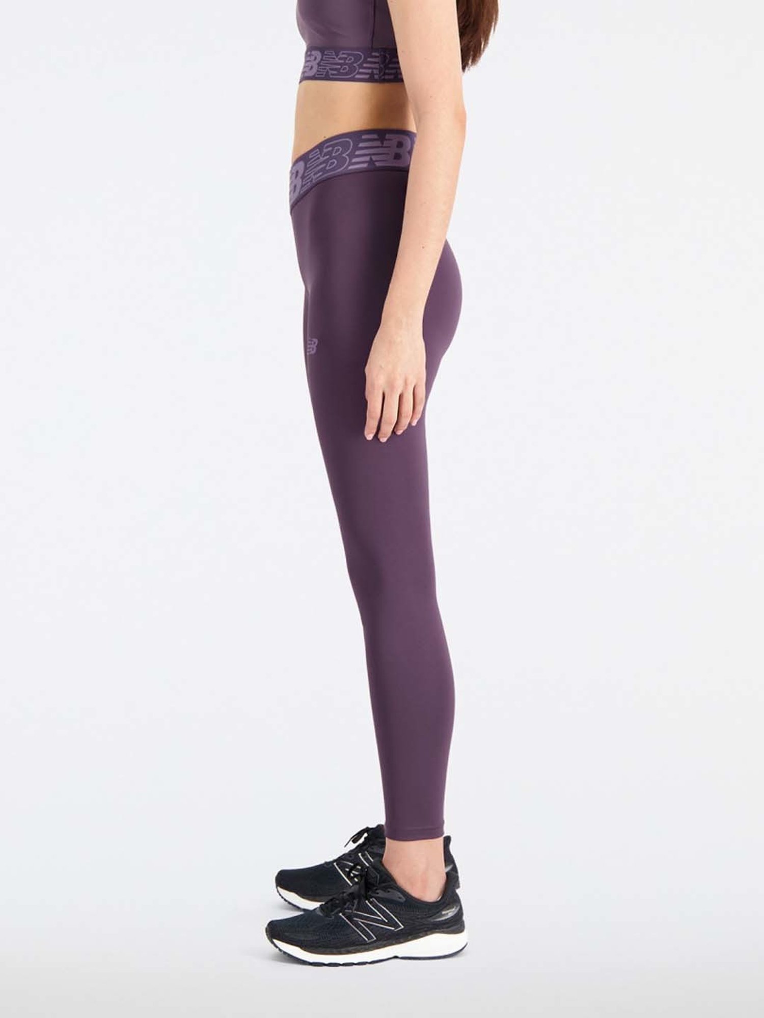 New Balance Purple Printed Sports Tights