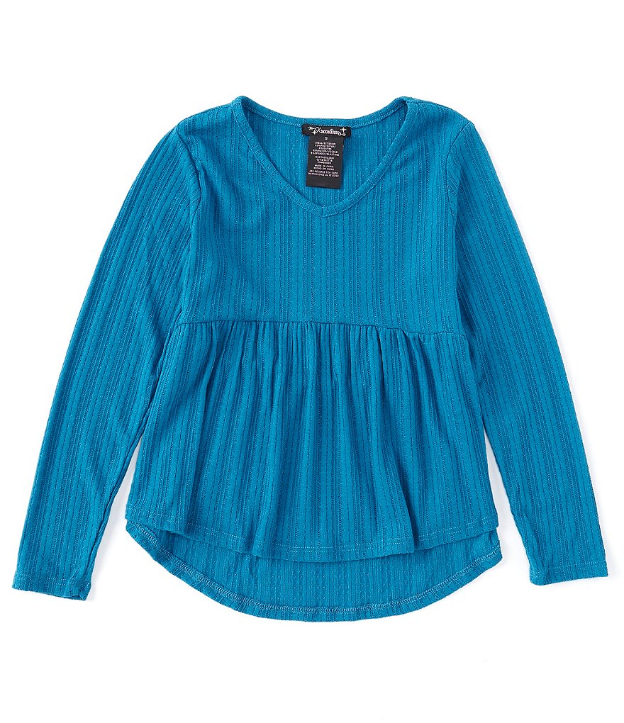 Xtraordinary Big Girls 7-16 Long-Sleeve Drop-Waist Tunic Top