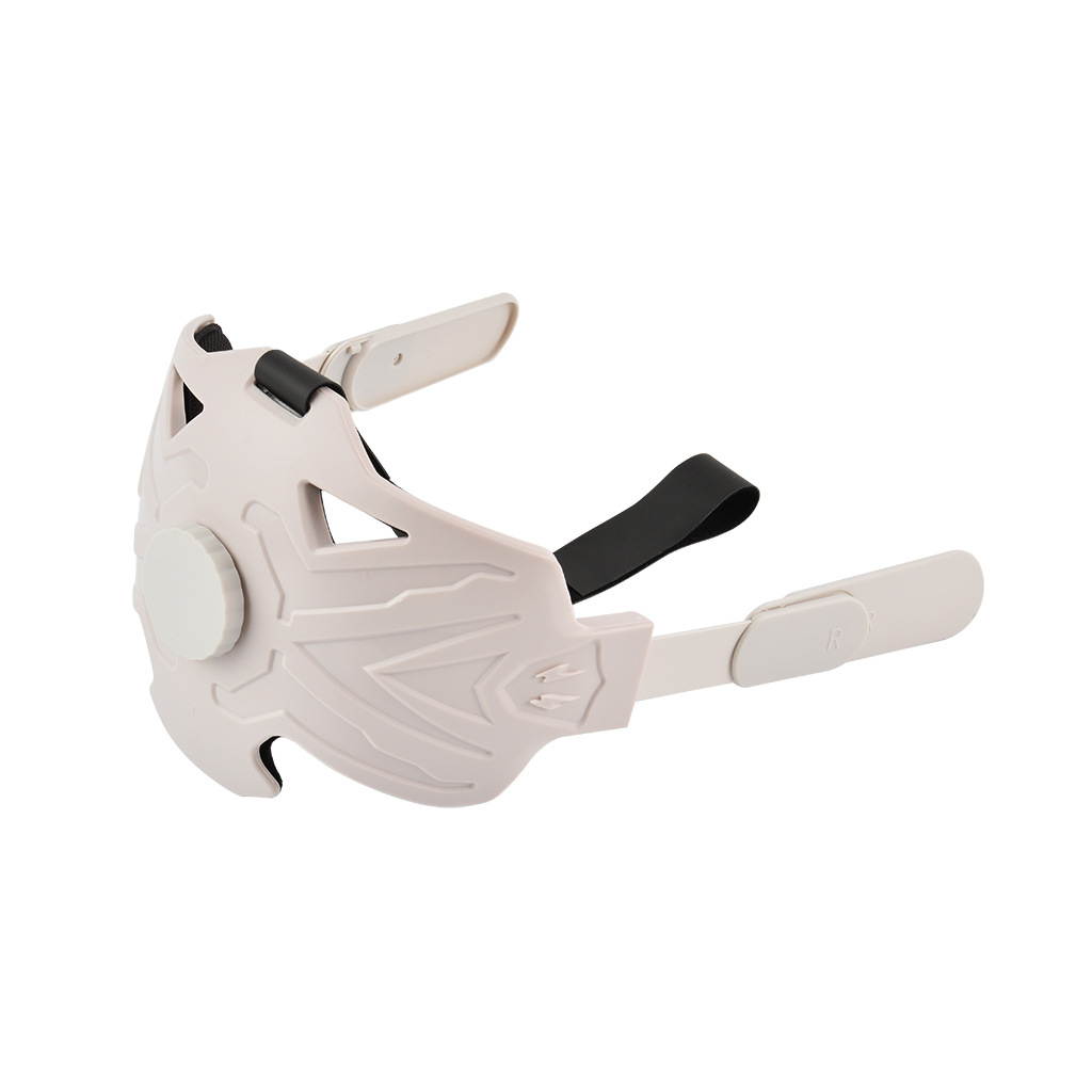 For Oculus Quest 2 Accessories, Compatible Elite Strap Replacement, Reduce Pressure VR Head Strap with Silicone Eye Mask, Adjustable Halo Strap for Improved Comfort and Support in VR Gaming