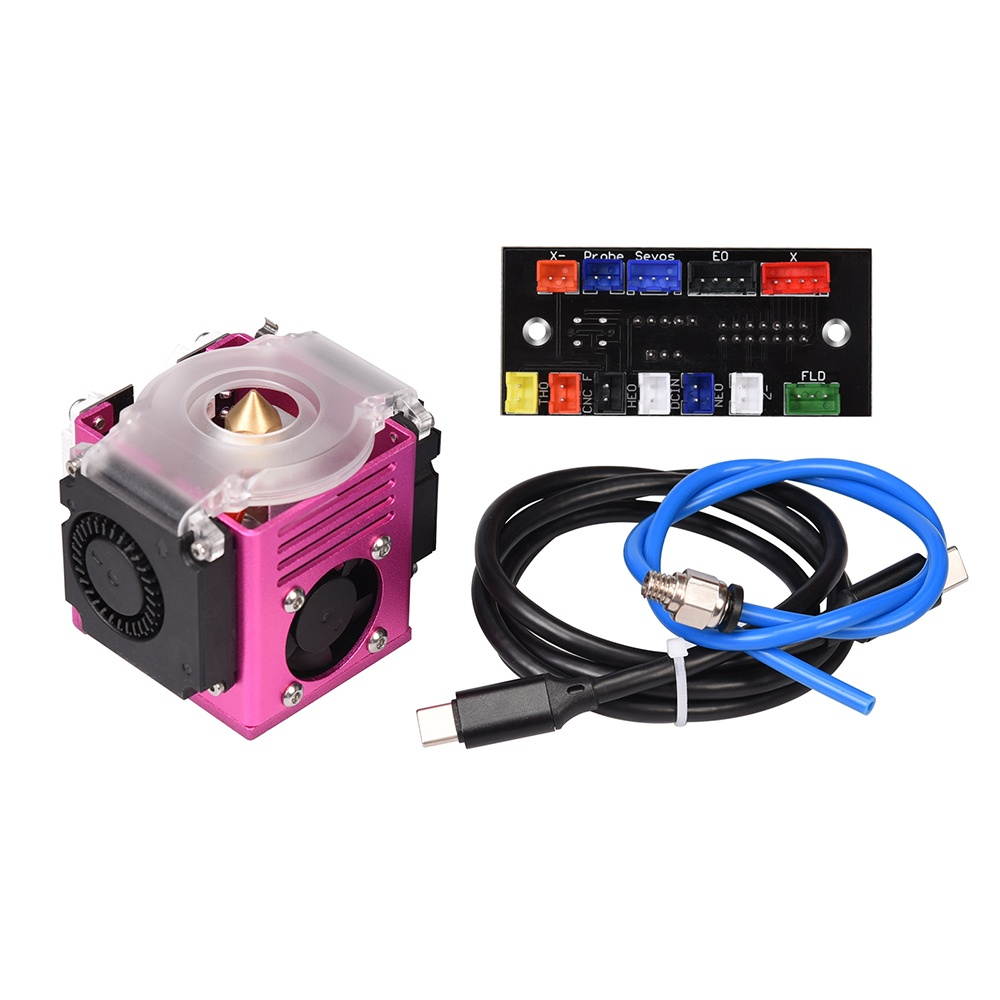 BIQU&reg; B1 TC Hotend Kit All Metal Extruder UM2 Nozzle 0.4mm 24V Upgrade Parts for 3D Printer vs MK8 Extruder-Purple