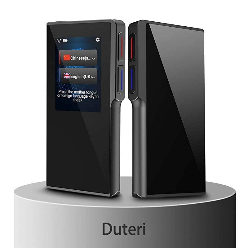 Device with 2.4 Inch High Definition Toch Screen Support 70 Languages Smart Voice for Travelling Abroad Learning Off-Line Shopping Business Chat Recording Translations