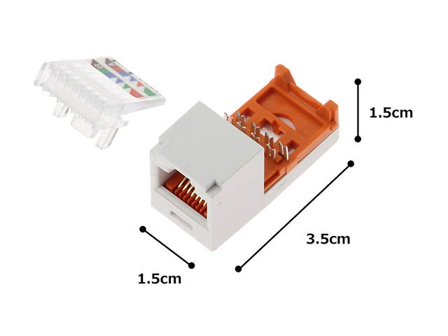 Panduit CJ588WHY Mini-Com Mini-Jack Tx5E - Modular Insert - White - 1 Port