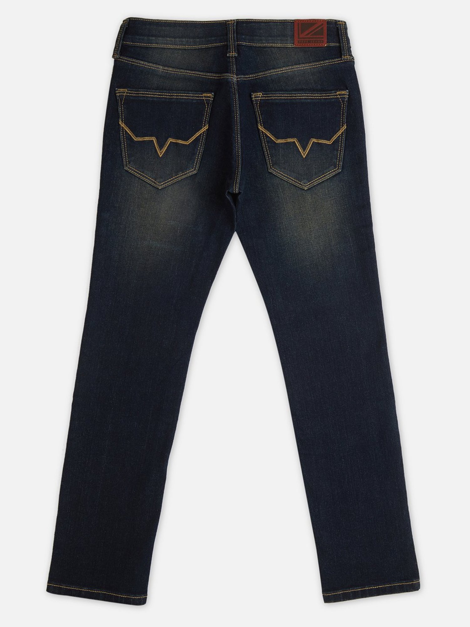 Pepe Jeans Boys Dark Blue Solid Jeans